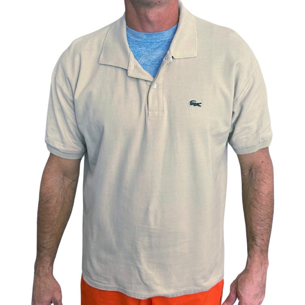 Lacoste Classic Preppy Men’s Polo, Minimalist Beige, Size 7 (2XL), Quiet Luxury